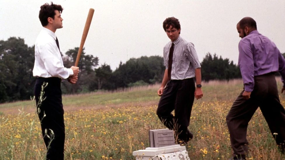 The printer destruction scene